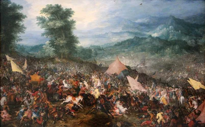 Die Schlacht von Gaugamela am 1. Oktober 1602